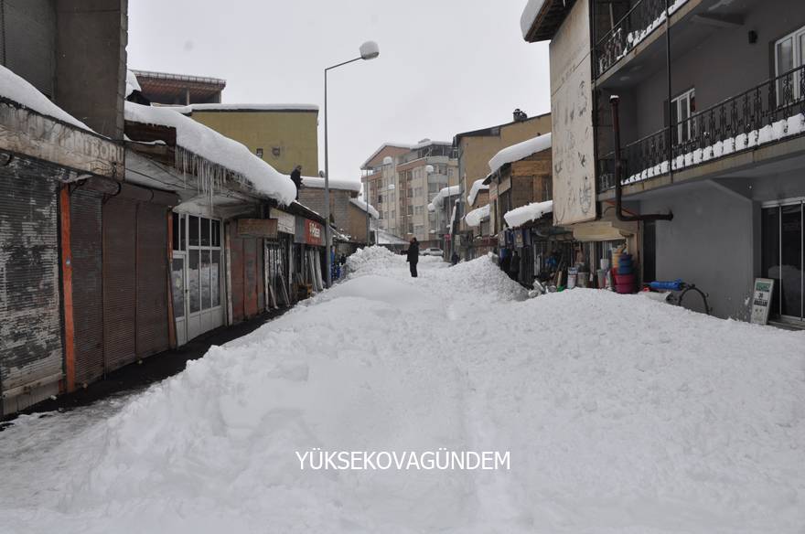 Yüksekova'da hayat durma noktasına geldi 12