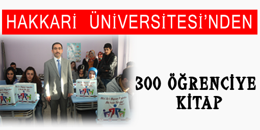 Hakkari Üniversitesinden 300 Öğrenciye Kitap