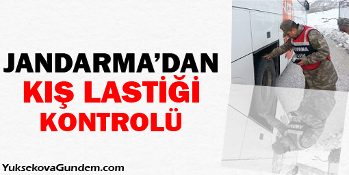 Jandarma'dan kış lastiği kontrolü