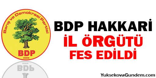 BDP Hakkari il örgütü fes edildi