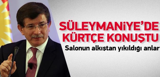 Davutoğlu Kürtlerin Davosu'nda Kürtçe konuştu