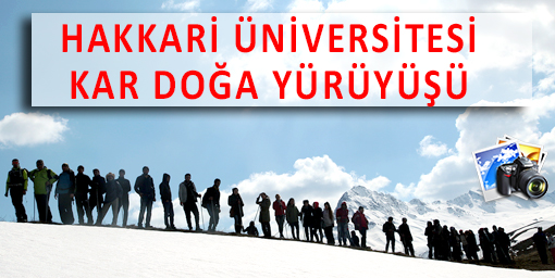 Hakkari Üniversitesinden Kar Doğa Yürüyüşü