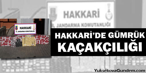 Hakkari'de Gümrük Kaçakçılığı