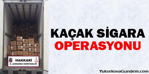 Kaçak sigara ve et operasyonu