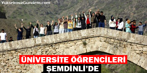 Üniversite öğrencileri Şemdinli'de