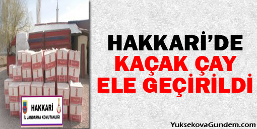 Hakkaride 2 Ton 800 Kilo Kaçak Çay Ele Geçirildi