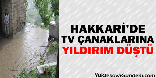 Tv çanaklarına yıldırım düştü