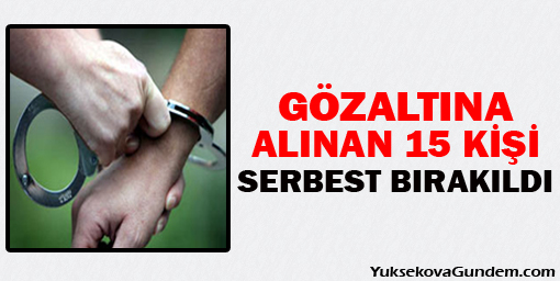 Meskan'da gözaltına alınan 15 kişi serbest