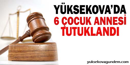 Yüksekovada 6 çocuk annesi tutuklandı