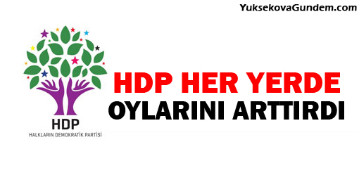 HDP her yerde oylarını arttırdı