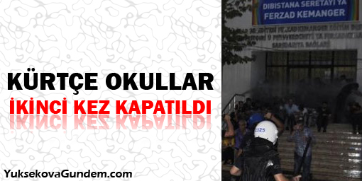 Kürtçe okullar ikinci kez kapatıldı