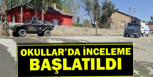 Yakılan Okullarda İnceleme Başlatıldı