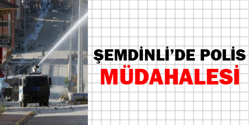 Şemdinli'de polis müdahalesi