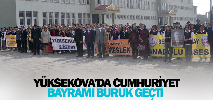 Yüksekovada Cumhuriyet Bayramı Kutlamaları