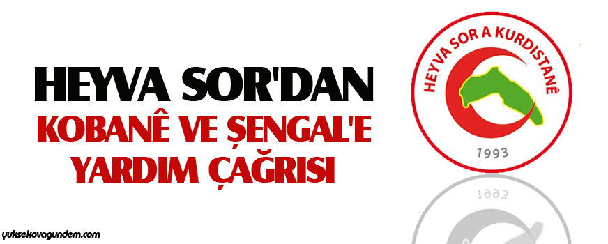 Heyva Sor'dan Kobanê ve Şengal'e yardım çağrısı