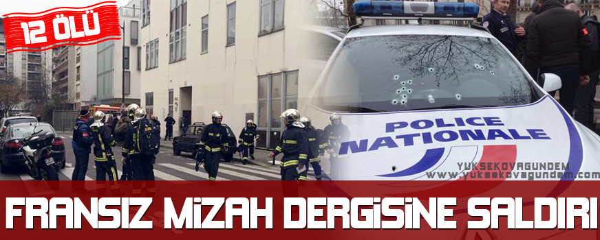 Fransız mizah dergisine saldırı: 11 ölü