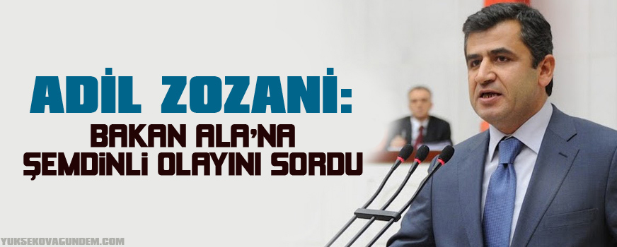 Zozani: Bakan Ala'na Şemdinli olayını sordu