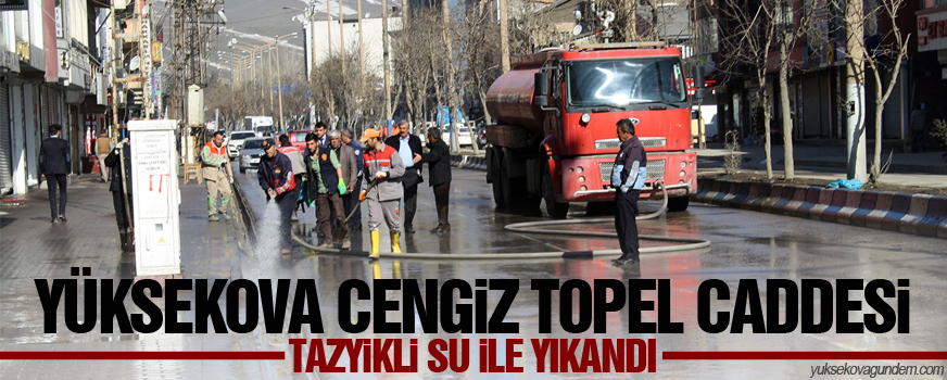 Cengiz Topel Caddesi Tazyikli Su ile Yıkandı