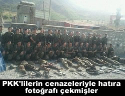 Cenazelerle hatıra fotoğrafı