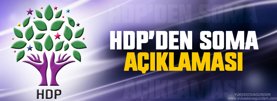 HDP'den Soma açıklaması