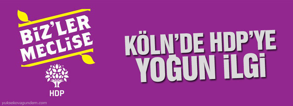 Köln'de HDP'ye yoğun ilgi