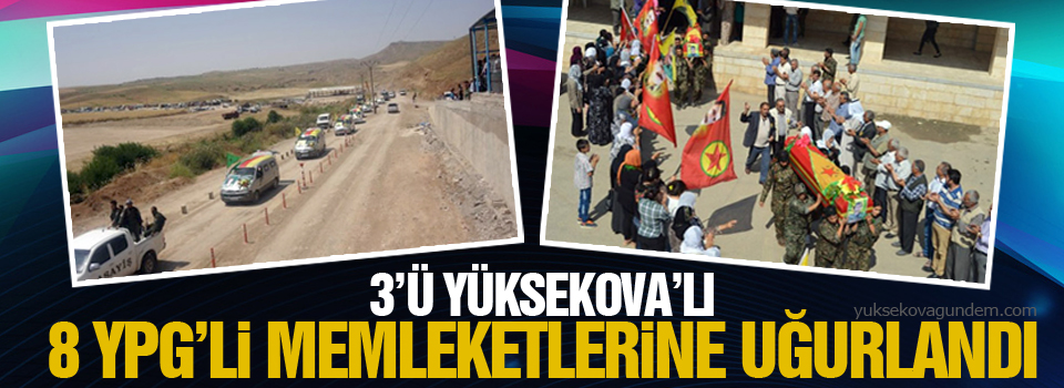 3'ü Yüksekovalı 8 YPG'li memleketlerine uğurlandı