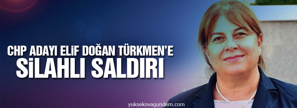 CHP adayı Elif Doğan Türkmen’e silahlı saldırı