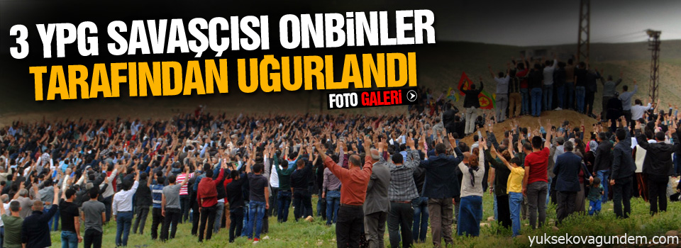 On binler 3 YPG savaşçısını uğurladı