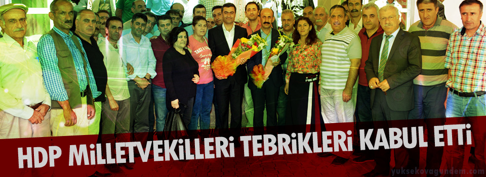 HDP Milletvekilleri tebrikleri kabul etti