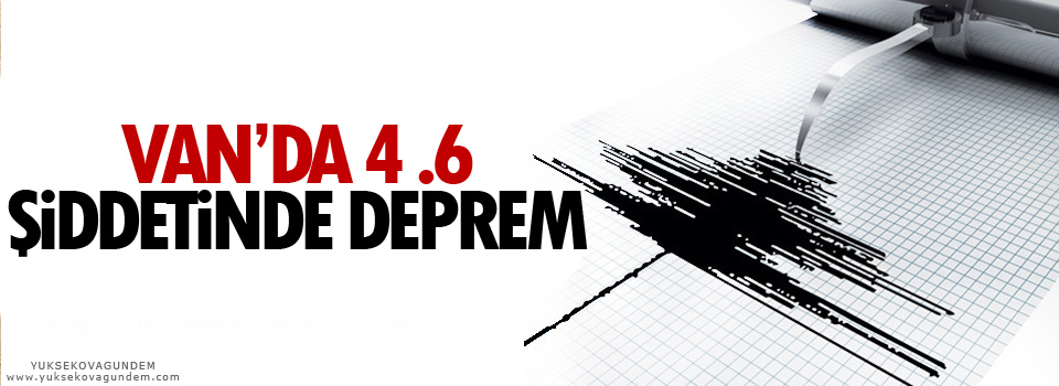 Van'da 4.6 şiddetinde deprem