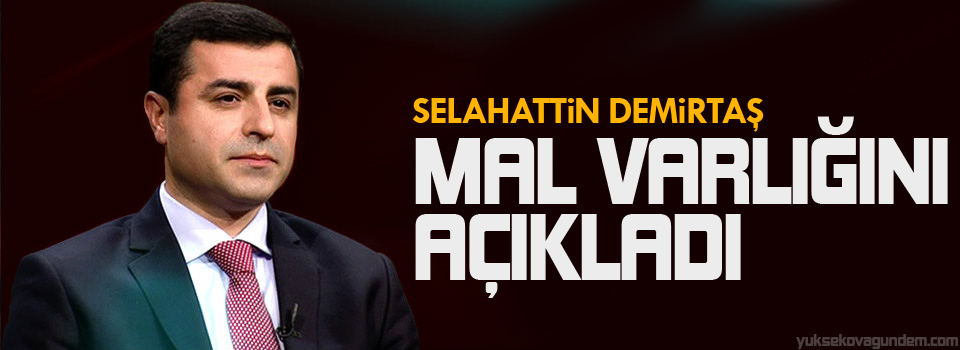 Selahattin Demirtaş mal varlığını açıkladı