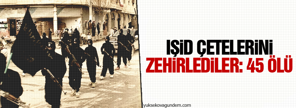 IŞİD Çetelerini zehirlediler: 45 ölü