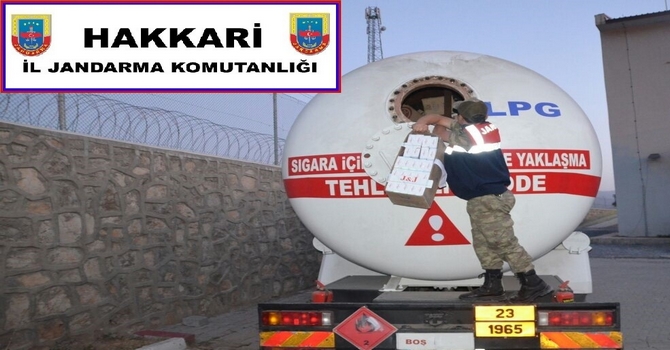 Hakkari'de 144 bin paket kaçak sigara ele geçirildi