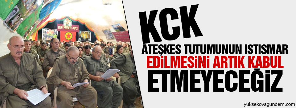 KCK: Ateşkes tutumunun istismar edilmesini artık kabul etmeyeceğiz