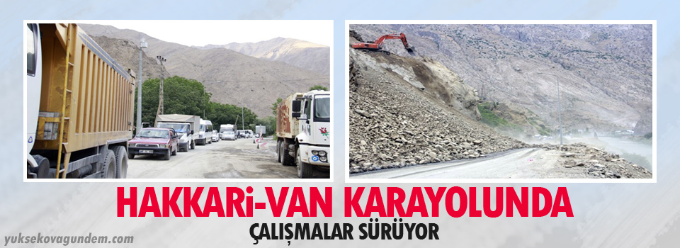 Hakkari-Van karayolunda çalışmalar sürüyor