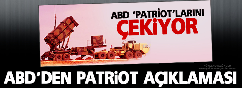 ABD’den Patriot açıklaması