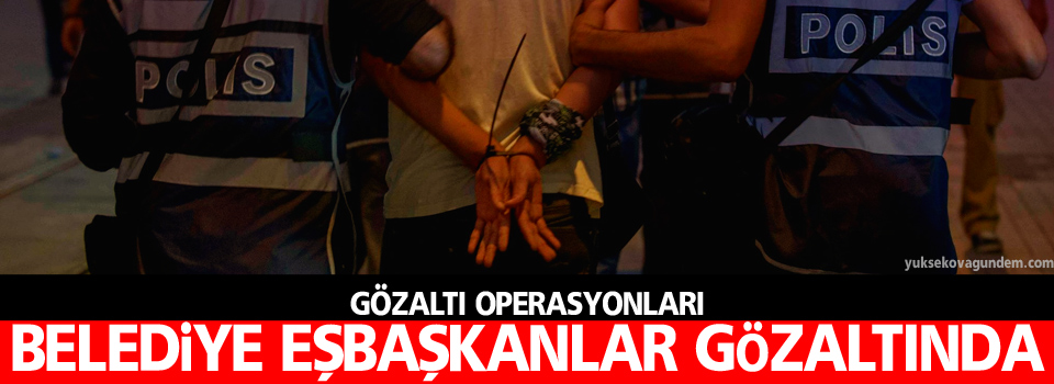 Gözaltı operasyonları, Belediye Eşbaşkanları gözaltında