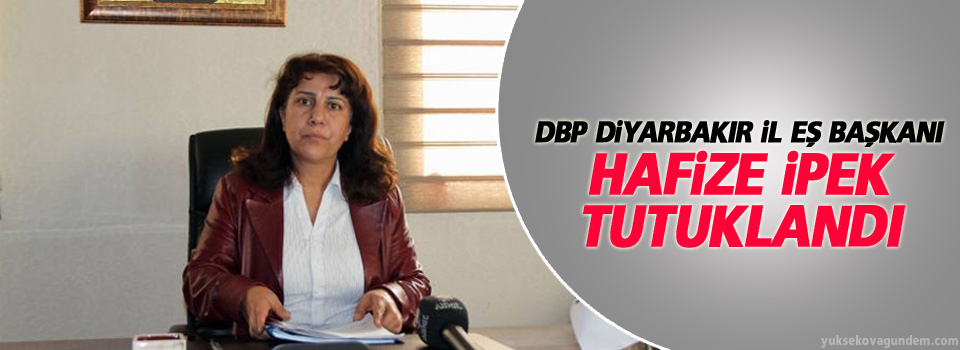 DBP İl Eş Başkanı İpek tutuklandı