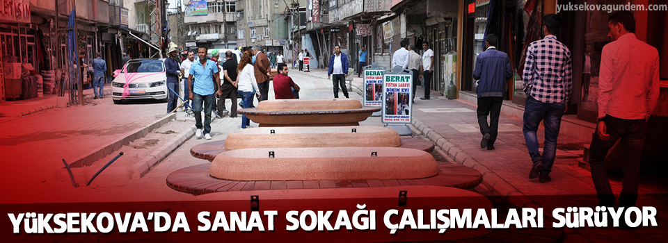 Yüksekova sanat sokağı çalışmaları sürüyor