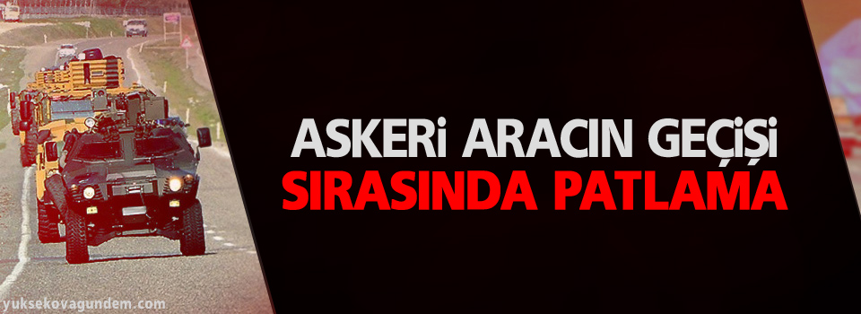 Cizre’de zırhlı araç geçişi sırasında patlama