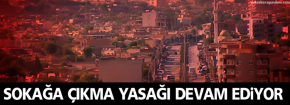 Valilik 'Cizre'de sokağa çıkma yasağı devam ediyor'