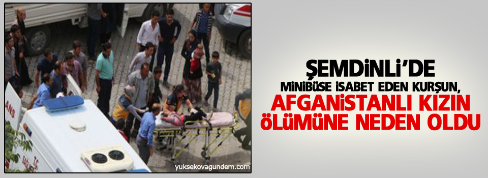 Şemdinli'de minibüse isabet eden kurşun...