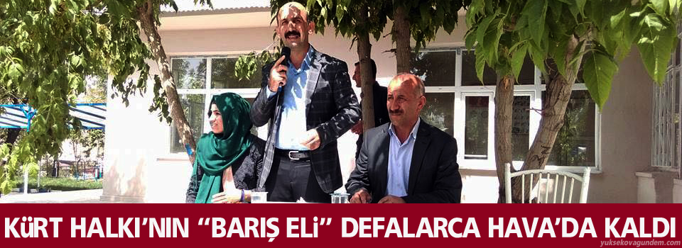 Kürt halkı'nın barış eli defalarca hava'da kaldı