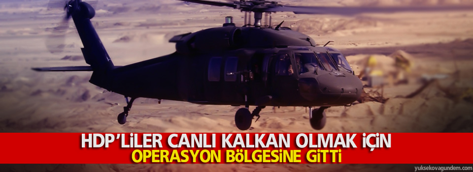 Hava destekli operasyon başlatıldı