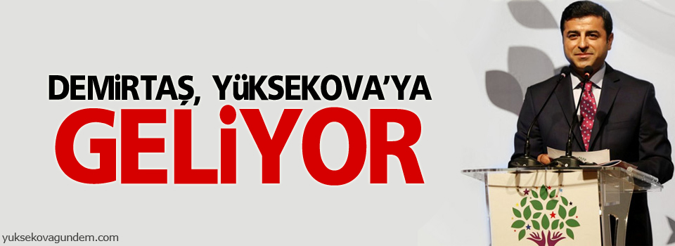 Demirtaş Yüksekova'ya geliyor