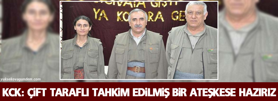 KCK: Çift taraflı tahkim edilmiş bir ateşkese hazırız