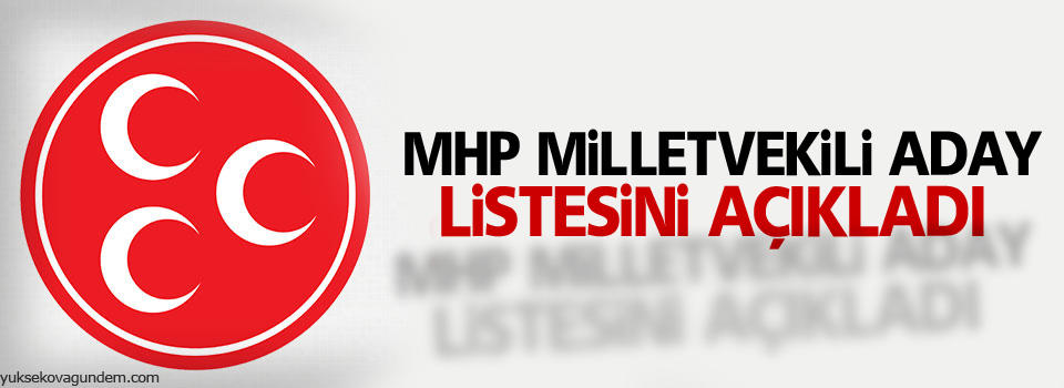 MHP, milletvekili aday listesini açıkladı