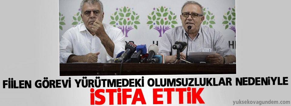 İstifa eden HDP'li bakanlar'dan açıklama