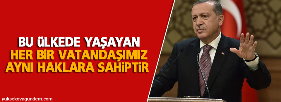 Erdoğan'dan Vatandaş açıklaması