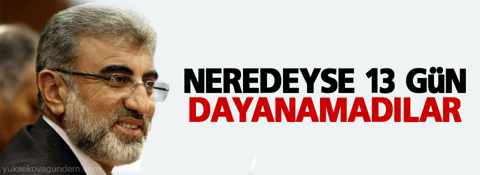 Yıldız: Neredeyse 13 gün dayanamadılar